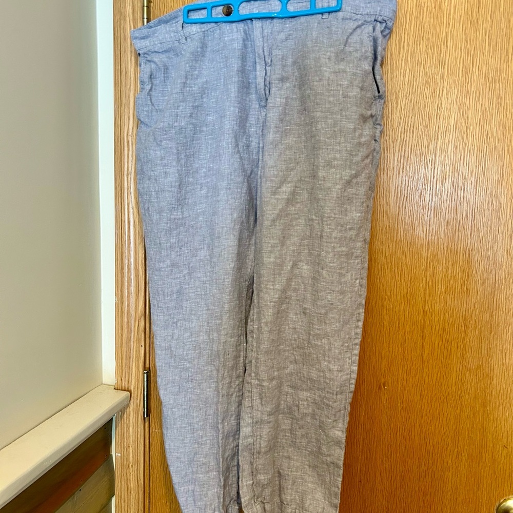 Club Room Light Gray Linen Chinos